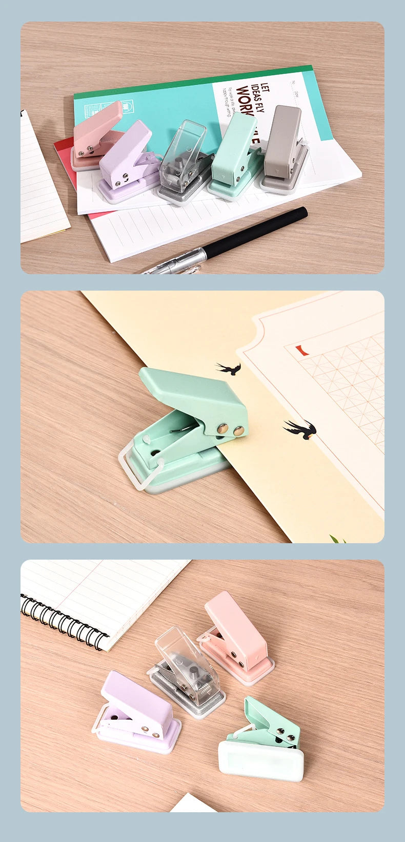 Mini Kawaii Punch Tool Cute Craft Paper Puncher