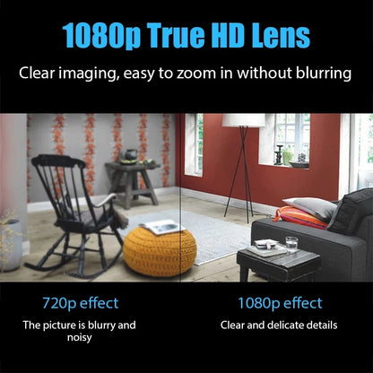 Comparison of 720p and 1080p True HD lens of Babyguard hd baby monitor camera, showing clear imaging and zoom capability.